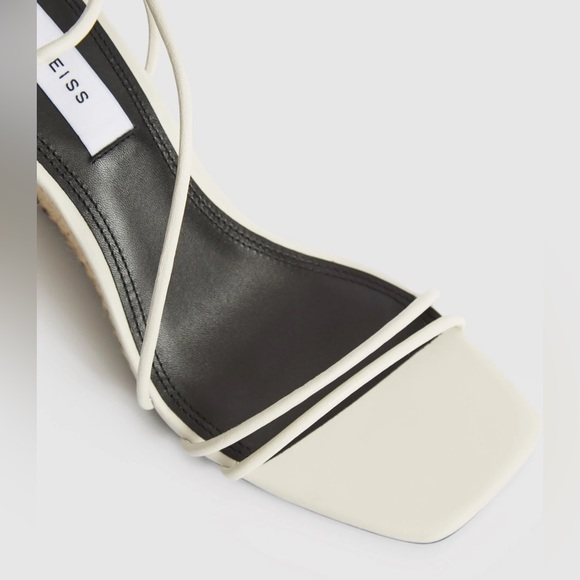 ▪️NIB REISS LEATHER STRAPPY WEDGED SANDALS - Picture 3 of 9